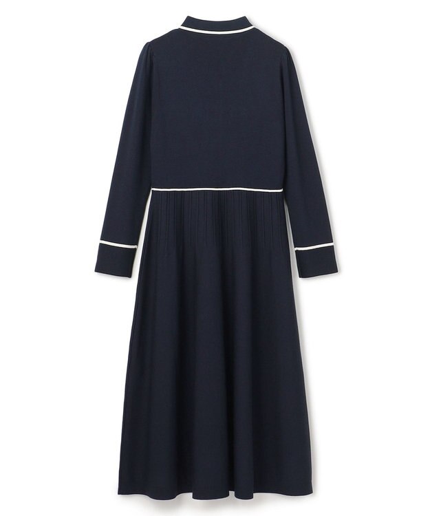 TOCCA BI-COLOR KNIT DRESS ニットドレス ネイビー系