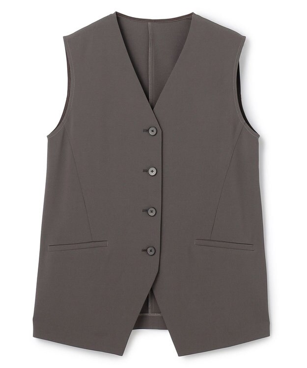 uncrave クールタッチツイル ジレ スレート