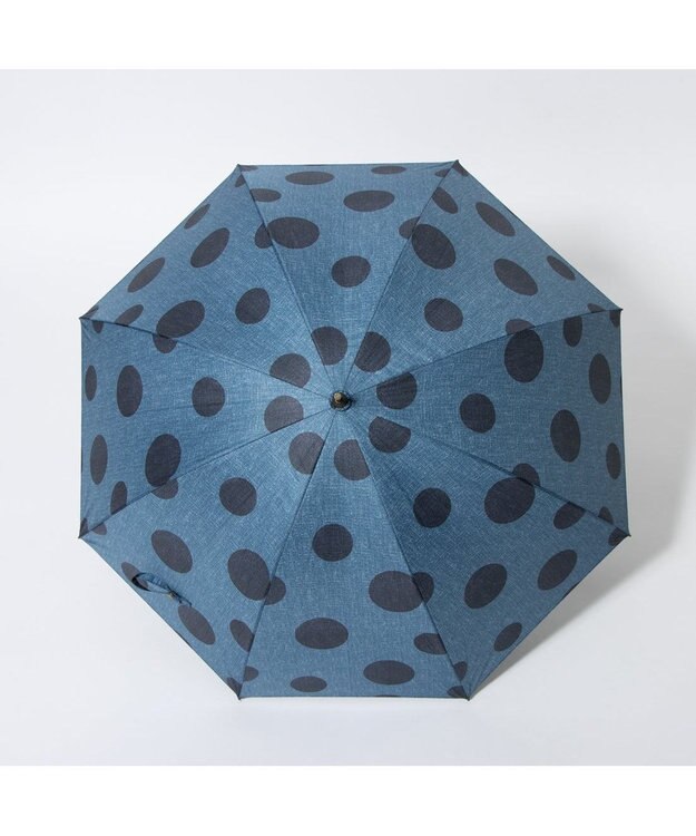 UNBILLION cache nez / デニム＆ドットバルーンショートパラソル ネイビー