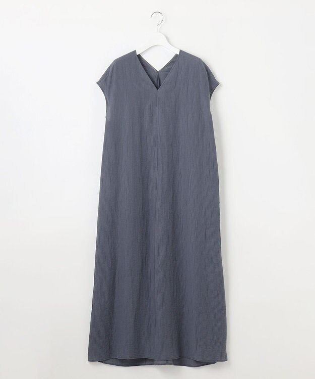 23区 【SLOW/一部店舗限定】ナチュラルピケワッシャー ワンピース ダルブルー系