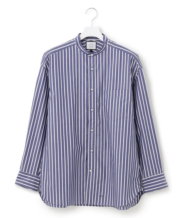 J.PRESS YORK STREET 【UNISEX】タイプライターストライプ シャツ ネイビー系1