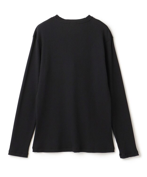 JOSEPH HOMME 【LEON 掲載】テックリブジャージー　Vネックカットソー ブラック系