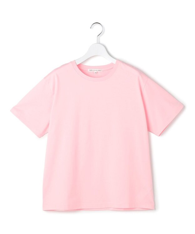 23区 シルキータッチ ベーシック Tシャツ ピンク系