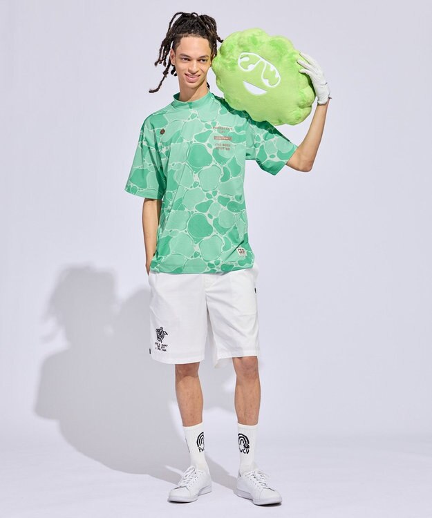 PW CIRCULUS 【MEN】TURTLE MOTIFショーツ ゴルフ ホワイト系