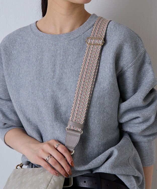 russet アレンジショルダーベルト【ミックステープ】(CE-1147) L.Gray