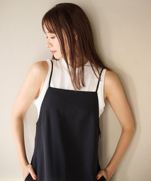 #Newans ナローシルエットワンピース ブラック