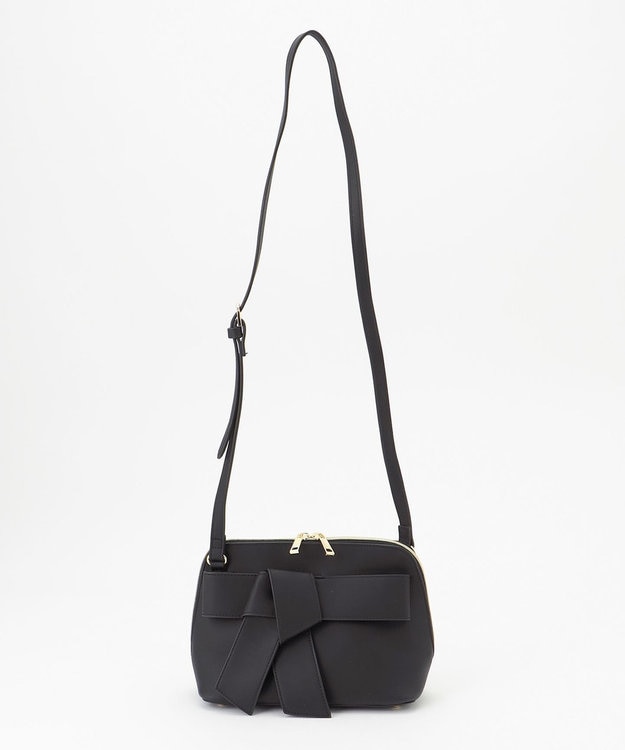 LA BAGAGERIE 【maison vert】【多収納】リボンショルダー ブラック
