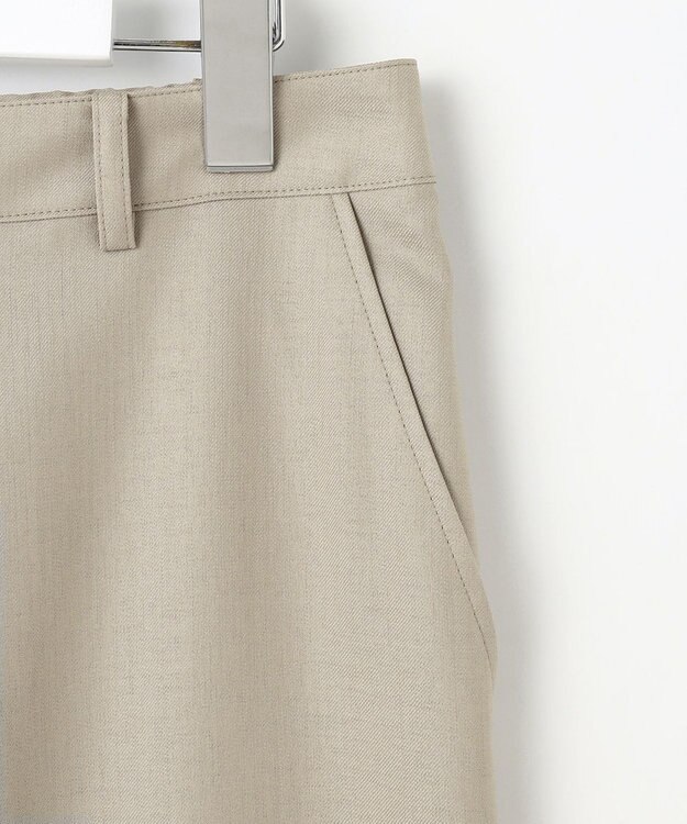 J.PRESS LADIES 【セットアップ対応・洗える・UV加工・吸水速乾】OXIJEWELストレッチ ストレート パンツ ベージュ系