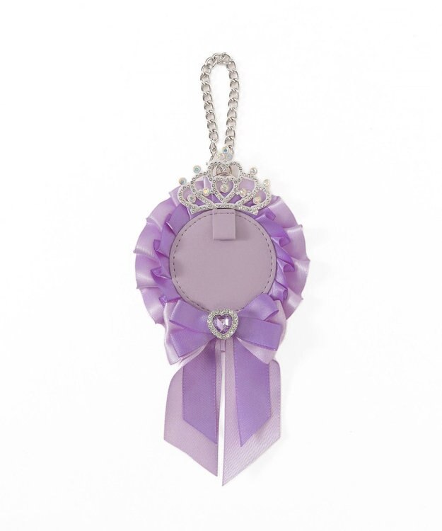 WEGO ティアラリボンロゼットキーホルダー ライトパープル