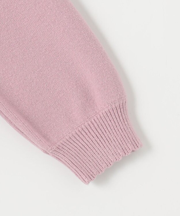 ANY KIDS 首フリルしあわせタッチニット ピンク