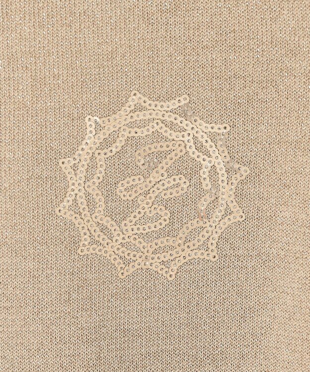 自由区 L 【カタログ掲載・洗える】エンブレム ニット ベージュ