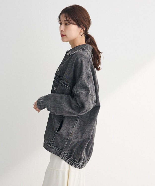 Green Parks ＢＩＧシルエットＧジャン Black