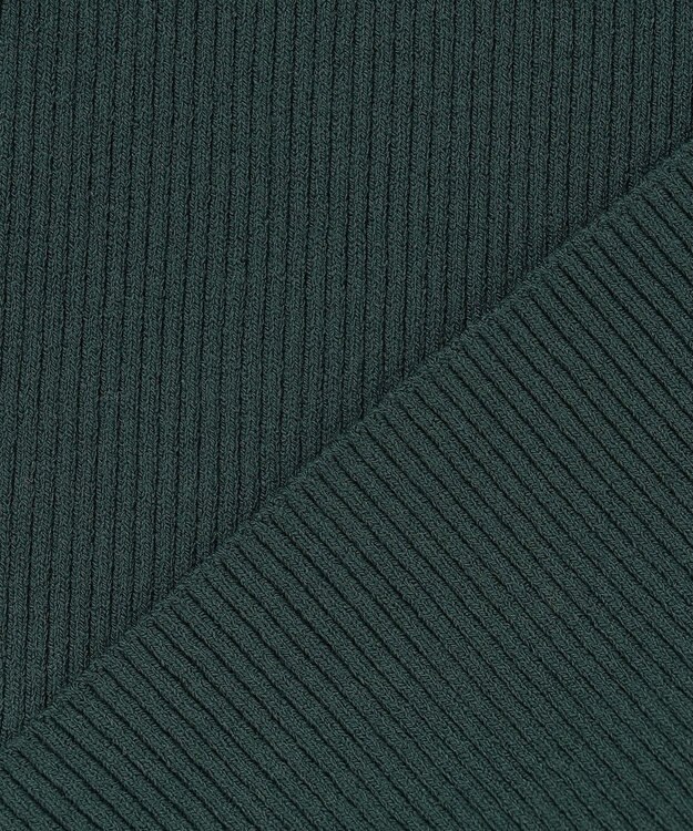 ICB L 【洗える】VIS/PEスムース オフショルダーニット ミッドグリーン系