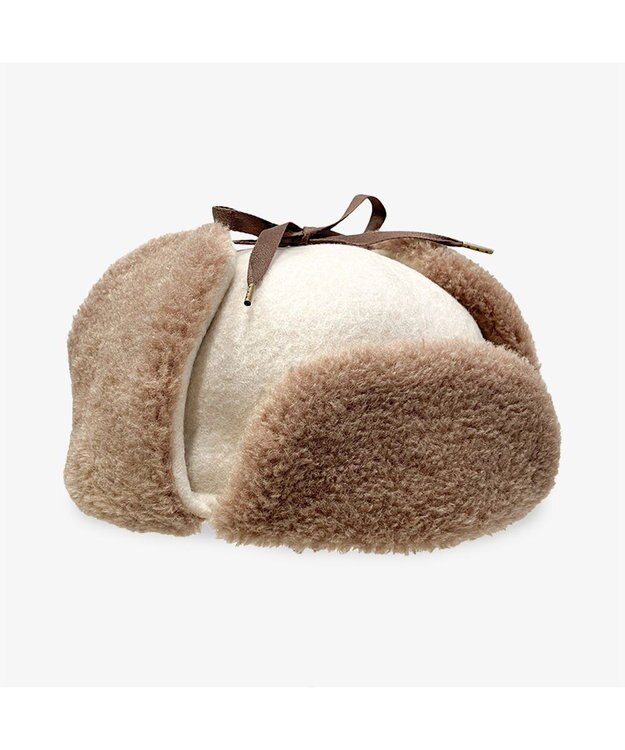 林八百吉商店 un chapeau バスクアビエイター ベージュ