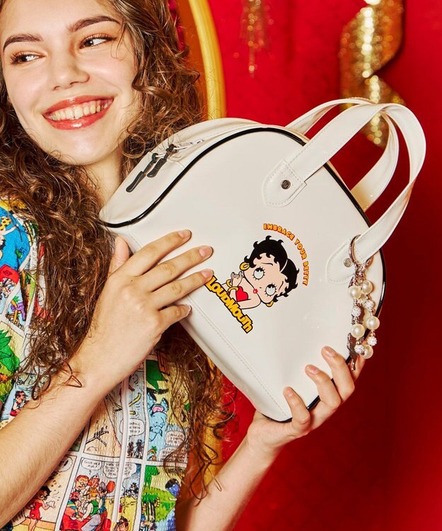 FILA GOLF／marie claire 【LOUDMOUTH×Betty Boop™】 カートバッグ Off White