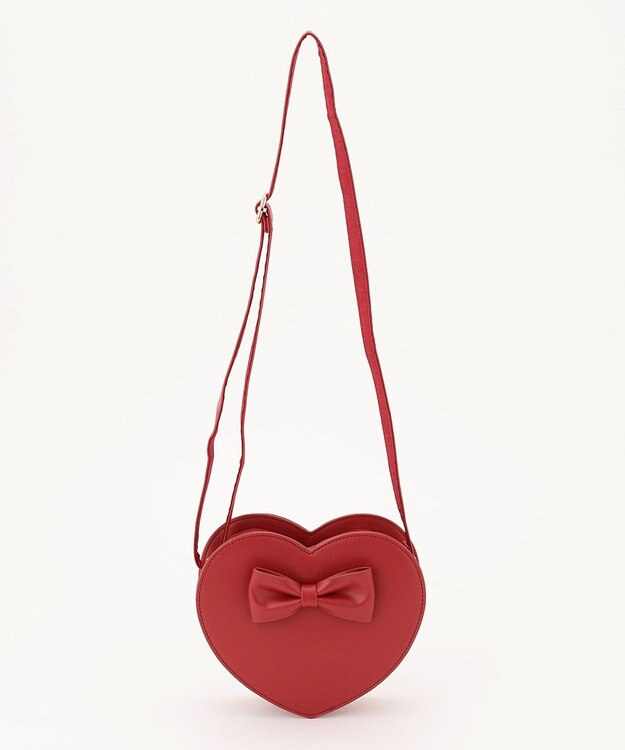 ANY KIDS ハート型 ショルダーバッグ レッド