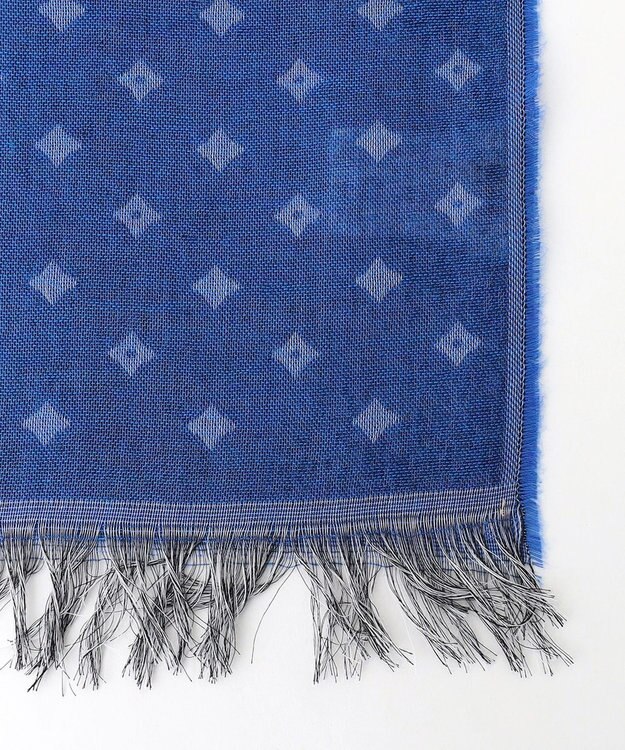 JOSEPH ABBOUD 【イタリア製・EMMESTYLE】クレストパターン ストール サックスブルー系7