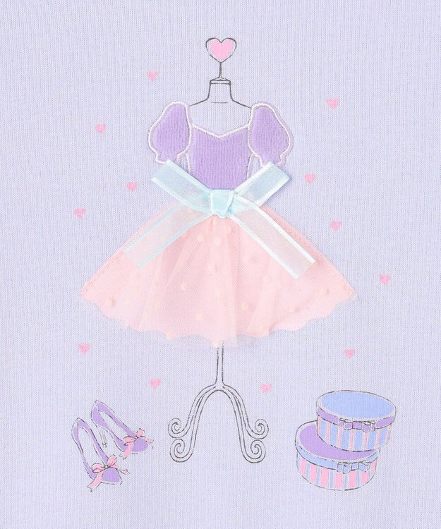 ANY KIDS ドレスモチーフ 裏シャギー トレーナー サックスブルー