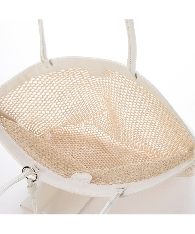 UNBILLION カカトゥ kakatoo / メッシュスクエアバッグ アイボリー