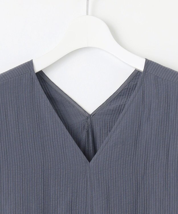 23区 S 【SLOW/一部店舗限定】ナチュラルピケワッシャー ワンピース ダルブルー系