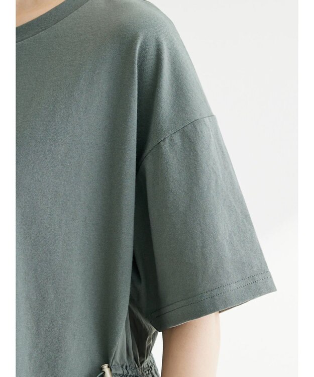 Green Parks 脇ドロストドッキングプルオーバー Khaki