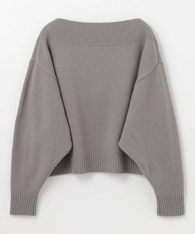 GRACE CONTINENTAL ウールルーズニットトップ グレー