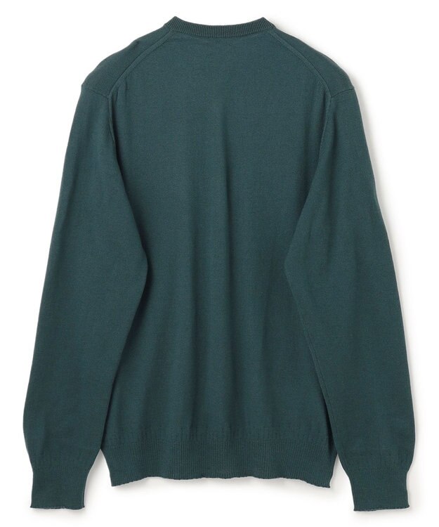 JOSEPH HOMME 【WEB・一部店舗限定】ウールコットンプレーン　Vネックニット ピーコックグリーン系