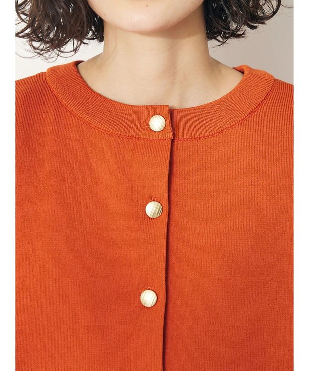 CRAFT STANDARD BOUTIQUE 超軽量メッシュ切替2wayカーディガン Orange