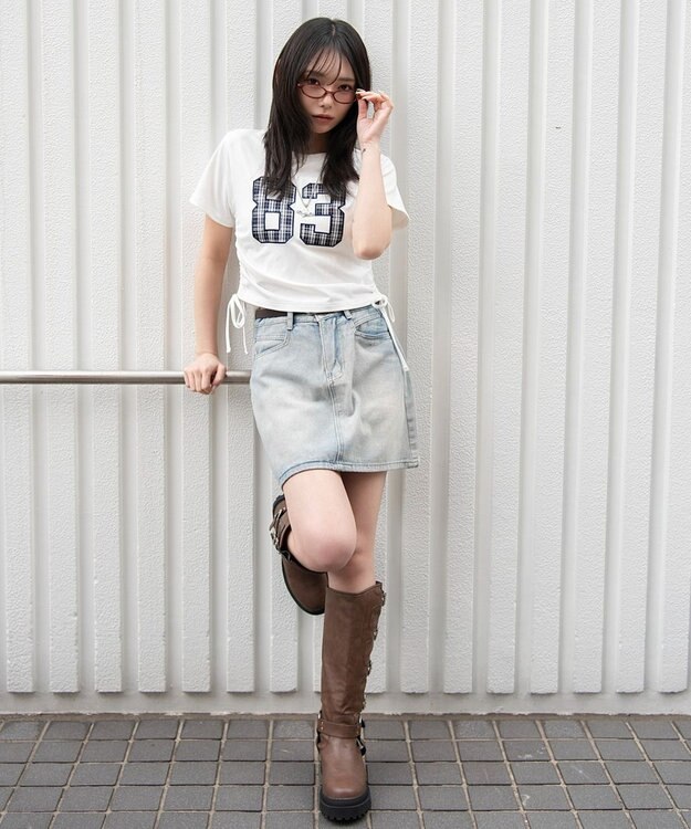 WEGO クラフトデザインサイドドロストT 柄2