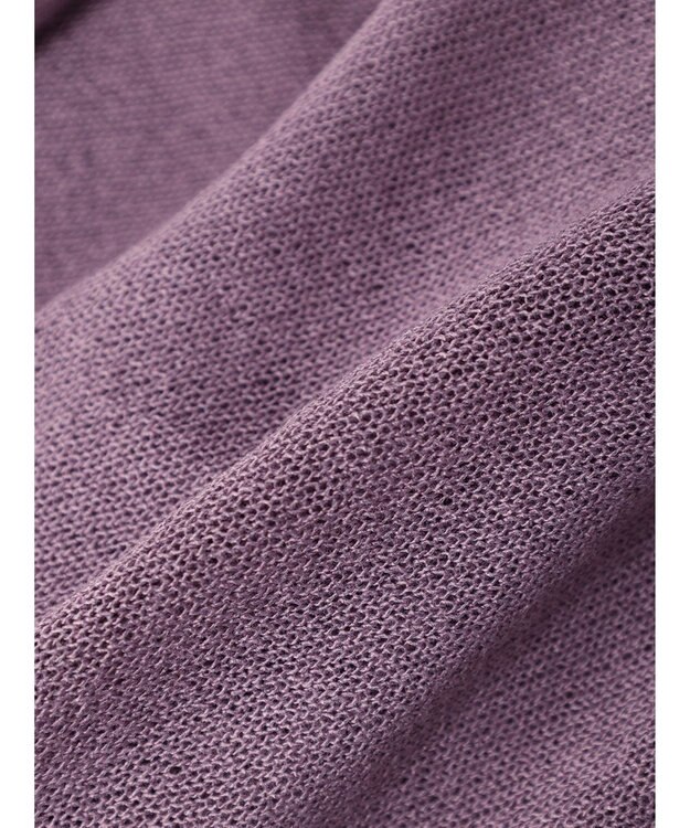 Green Parks 接触冷感シアーニットカーディガン Purple