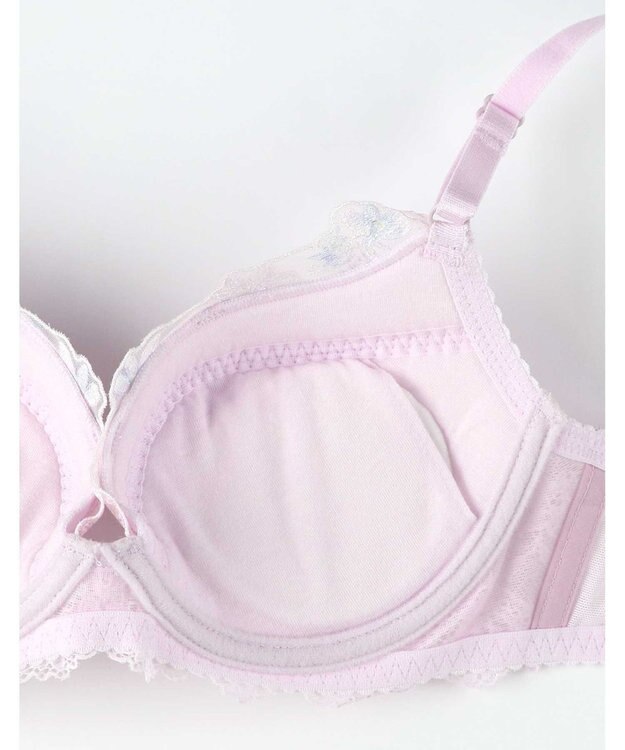 une nana cool Accent flower バックスタイルまでかわいい 3/4カップブラジャー PI