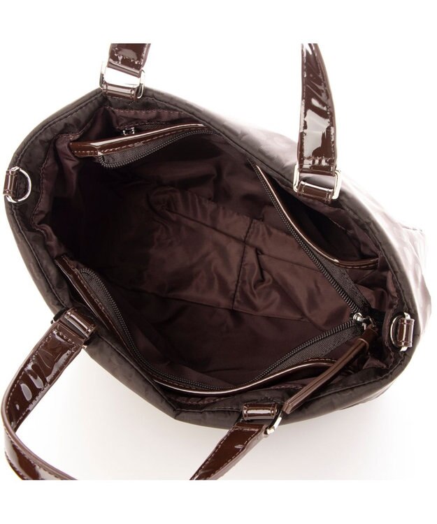 Y'SACCS PolkaDots口折れミニトート チョコ