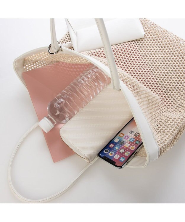 UNBILLION カカトゥ kakatoo / メッシュスクエアバッグ アイボリー