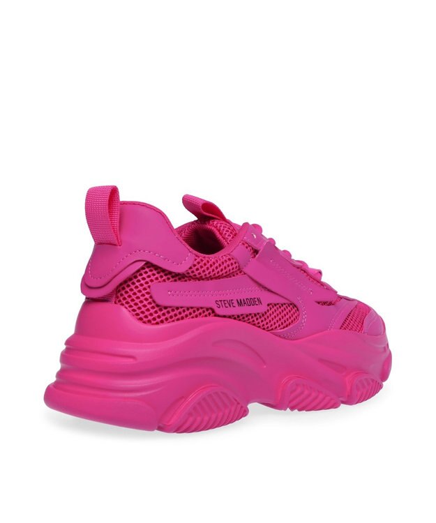 STEVE MADDEN POSSESSION ボリュームソールスニーカー フューシャ