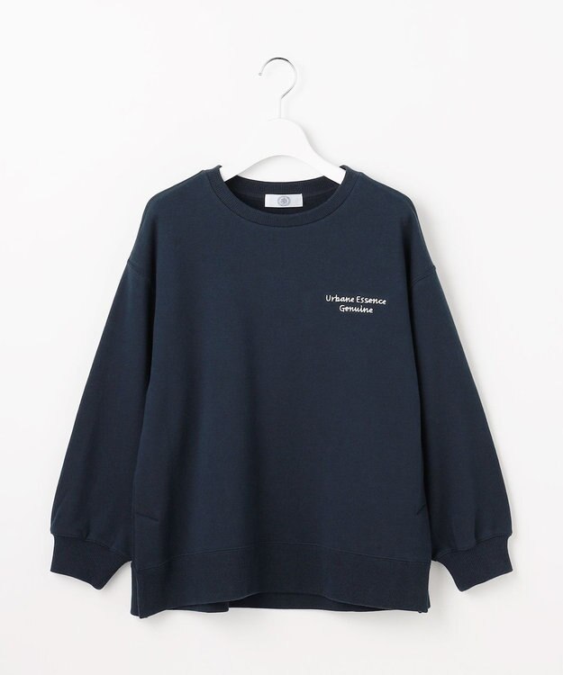 J.PRESS LADIES S 【WEB限定】ロゴ裏毛 スウェット ネイビー系