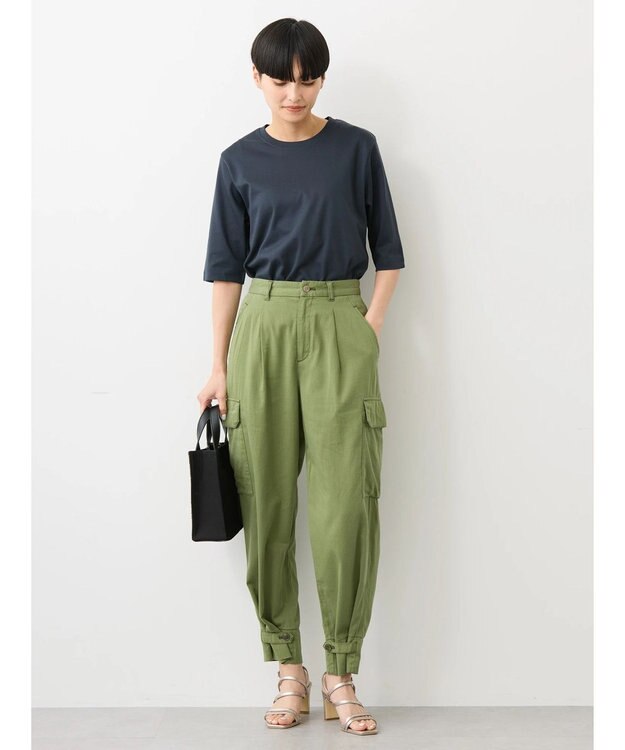 AMERICAN HOLIC ＵＶカット５分袖カットプルオーバー Navy