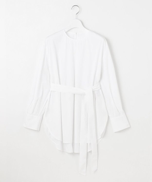 自由区 【洗える】SOMELOSチュニック ブラウス ホワイト