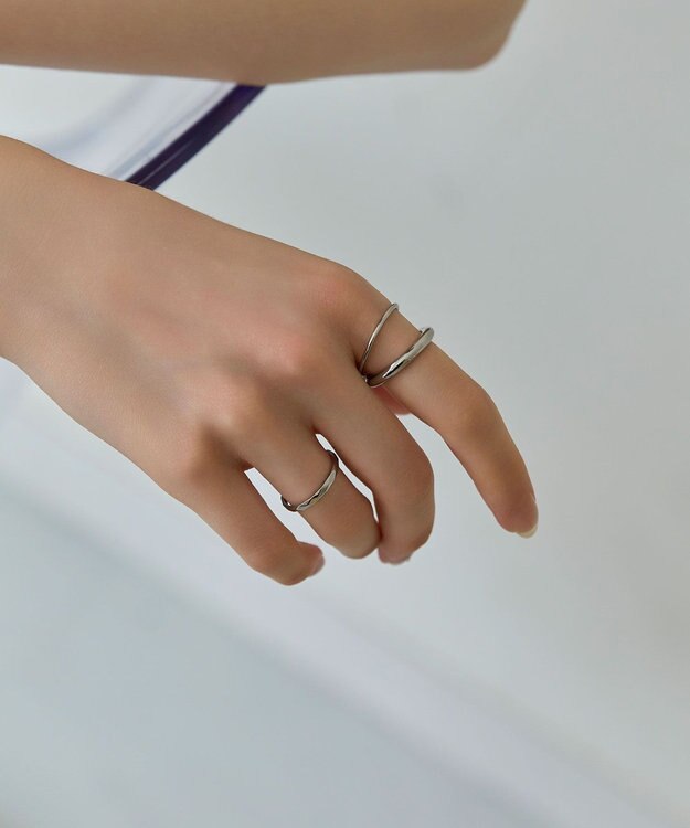 Phoebe 〈金属アレルギー対応〉リフレクトスリムリング　シルバー　ステンレス シルバー