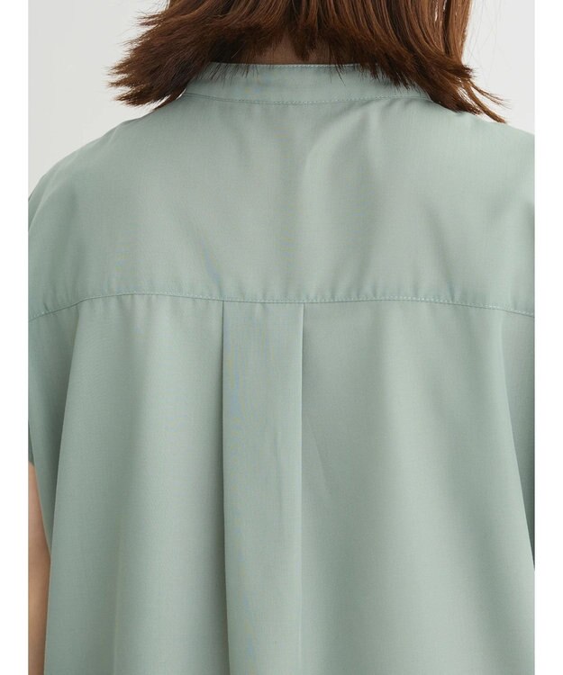 Green Parks ・ＥＬＥＮＣＡＲＥ　ＤＵＥ　ピンタックフレンチブラウス Khaki