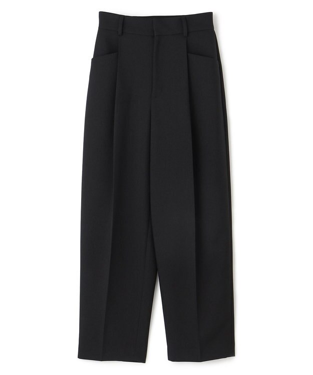 uncrave 【防シワ・洗濯機洗い可】ドライタッチツイル カーブ パンツ（uncrave STANDARD） ブラック