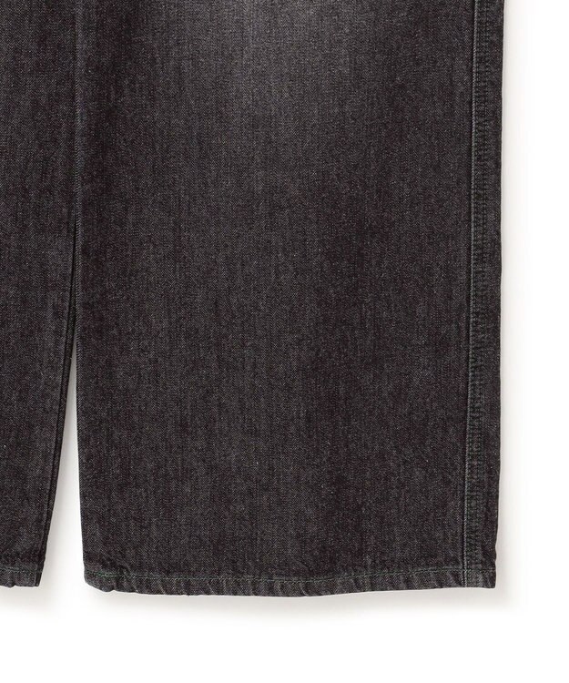 J.PRESS YORK STREET 【UNISEX】ウォッシュドワイド デニムパンツ ブラック系