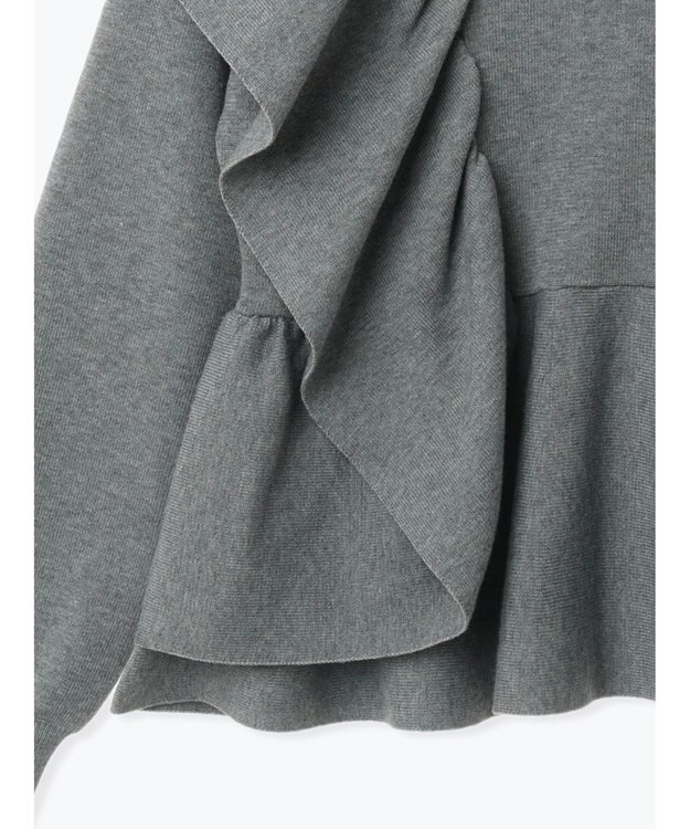 Te chichi アシンメトリーフリルニット《2025winter catalog item》 グレー