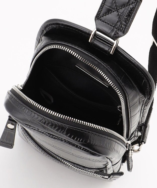 JOSEPH HOMME クロコダイルレザー 　ボディバッグ ブラック系