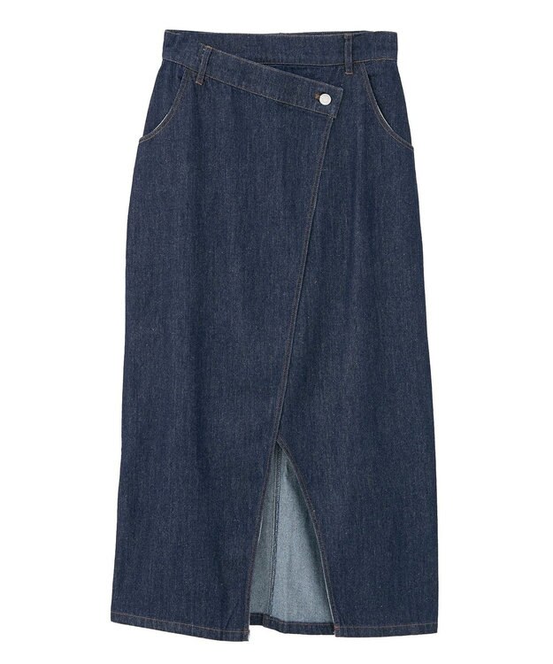 CRAFT STANDARD BOUTIQUE ラップ風デニムスカート Indigo
