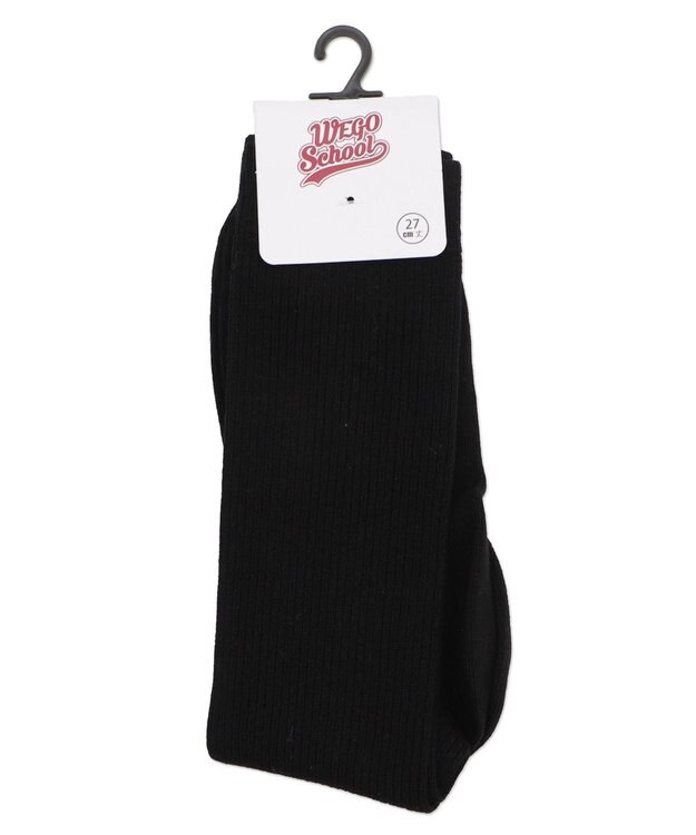 WEGO 【SCHOOLITEM】スクールハイソックス ブラック