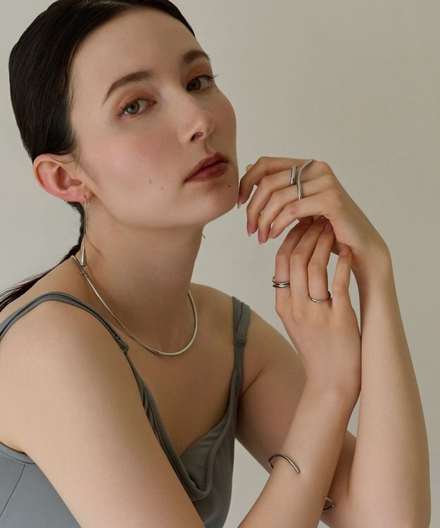 Phoebe 〈金属アレルギー対応〉リフレクトスリムリング　シルバー　ステンレス シルバー