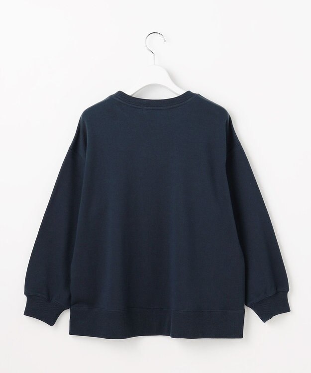 J.PRESS LADIES S 【WEB限定】ロゴ裏毛 スウェット ネイビー系