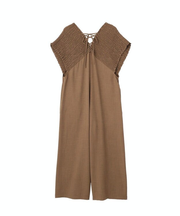 Green Parks シャーリングサロペット Brown