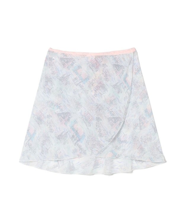 Chacott 巻きスカート ピンクプリント