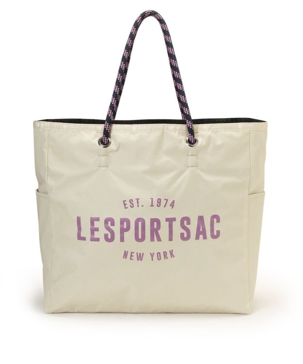LeSportsac LARGE 2 WAY TOTE/2ウェイビスケットベージュ/ディープシー 2ウェイビスケットベージュ/ディープシー